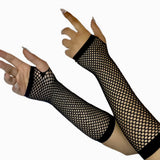 Black Fishnet Gloves